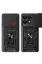 Poco F6 Pro Case Magnetic Stand Camera Protection Zore Sliding Vega Cover - Black - 5