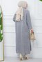 Shawl Collar Pocket Knitwear Cardigan Gray HM2243 - 4