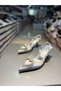 Serrace Satin Pearl Stylish Heeled Shoes