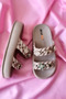 Akınalbella Ultrasoft Double Tape Stone Women's Slippers E423.Z - 2