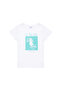 Kids White Crew Neck T-Shirt 50263582 -Vr013