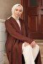 Shawl Collar Loose Knitwear Cardigan Brown HM2248