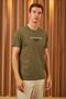 Men's Khaki T-shirt - Comfort Fit, Printed, Feel the Future Mars12 - 2