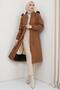 Allergic Fur Lined Bondit Coat Tan HM2330 - 2