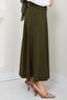Belted Mevlana Skirt Khaki HM2370 - 4