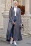 Shawl Collar Pocket Knitwear Cardigan Anthracite HM2243 - 4