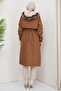 Allergic Fur Lined Bondit Coat Tan HM2330 - 5