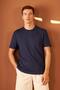 Comfort Fit Men's Navy Blue T-Shirt with Pockets Mars25 - 3