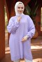 Balon Sleeve Knitwear Tunic Lilac Hm2519 - 6