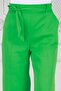 Tie Waist Wide Leg Trousers-Green - 4