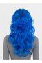 Blue Color Long Wavy Party Wig - 2