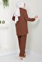 Burümcük Shirt Suit Brown HM2394 - 5