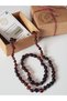 Damla Amber Cherry Color Mother and Father Adult Necklace - Bracelet Set Unisex - 7