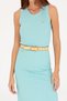 Women's Mint Crew Neck Midi Length Knitted Dress 50263597-Vr090 - 6