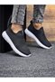 Unisex Orthopedic Laceless Knitwear Sports Shoes-Black-White - 3