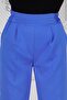 Tight Leg Trousers with Belt Detail-Blue - 4