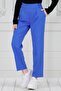 Tight Leg Trousers with Belt Detail-Blue