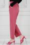 Belted Detailed Skinny Leg Trousers-Dry Rose - 5