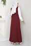 Burgundy River Knitted Gilet Dress - HM2389 - 4