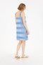 Women's Cobalt Blue Crew Neck Knitted Dress 50263763 -Vr045 - 5