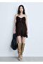 Flounced Strappy Chiffon Dress - 2