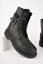 M452 Guaranteed Rubber Durable Flexible Winter Waterproof and Cold-Proof Unisex Boots with Laces and Zipper - 8