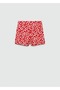 Floral Patterned Straight Cut Shorts - 3