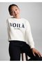 Gemustertes Baumwoll-Sweatshirt