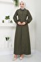 Beaded Sofia Dress Khaki Hm2476 - 2