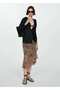 Gathered Leopard Print Skirt - 2