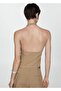 Halter Collar Blouse with Pockets - 4