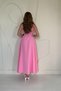 Wide-Collar Halter-Sleeve Dress - 4