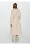 Double Button Long Trench Coat - 4