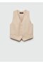 Striped Fabric Vest - 3