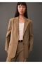 Double Breasted Straight Cut Blazer Jacket