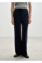 Straight-Cut Chalk Striped Trousers