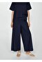 Cotton Wideleg Pants