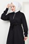 Zip Tie Two Thread Dress Black HM2379 - 3