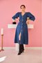 Balloon Sleeve Denim Dress