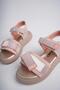 Daily Orthopedic Light Sole Glitter and Velcro Girls' Sandals - 2