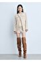 Cotton Linen Blazer Jacket with Pockets - 2
