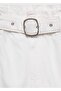 Denim Shorts with Belt - 6