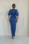 Gathered Satin Dress - 3