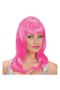 Candy Pink Dark Pink Color Long Straight Party Wig