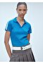 Contrast Stripe Cotton Polo T-Shirt