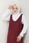 Burgundy River Knitted Gilet Dress - HM2389 - 5