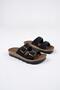 Lena Women's Daily Orthopedic Double Banded Buckle Non-Slip Sole Comfortable Slippers - 4