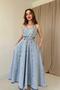 Midi Length Denim Dress with Belt - Snow Wash - 2
