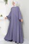 Gray Hijab Dress - Eva Ayrobin HM2454