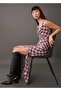 Square Print Midi Dress - 5